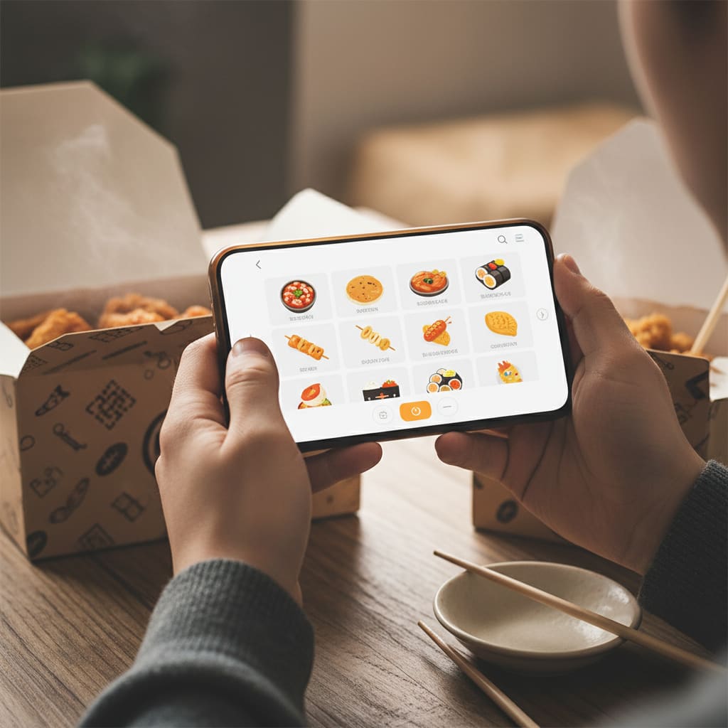 Pedido online de street food coreano